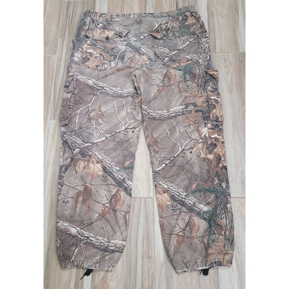 Realtree Xtra Camo Cargo Pants Mens XL 40/42 Hunting Tactical Forest 95444-7-C1 - Picture 12 of 15